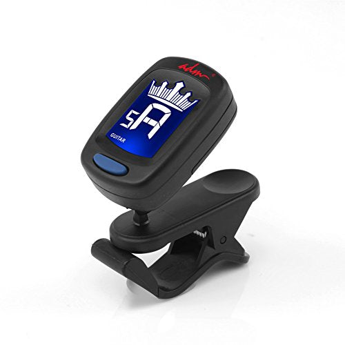 ADM A9 Guitar Tuner Clip On for Acoustic/Electric Guitar, Ukulele, Violin, Bass, Banjo & Chromatic Tuning Modes