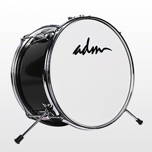 ADM 3-Piece Junior Drum Set for Kids Beginners, Kids Drum Kit with Full set of silent mats, Adjustable Throne, Cymbal, Pedal & Drumsticks - Red, Blue, Black
