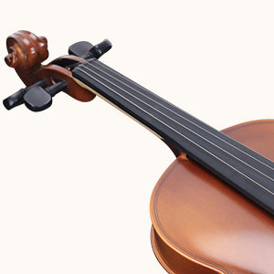 ADM Wood Violin Set for Kids Teens Students Adults Beginner Acoustic Violin Matte Fiddle Starter Kit with Hard Case, Rosin, Shoulder Rest, Bow, Clip-on Tuner and Fingerboard Sticker