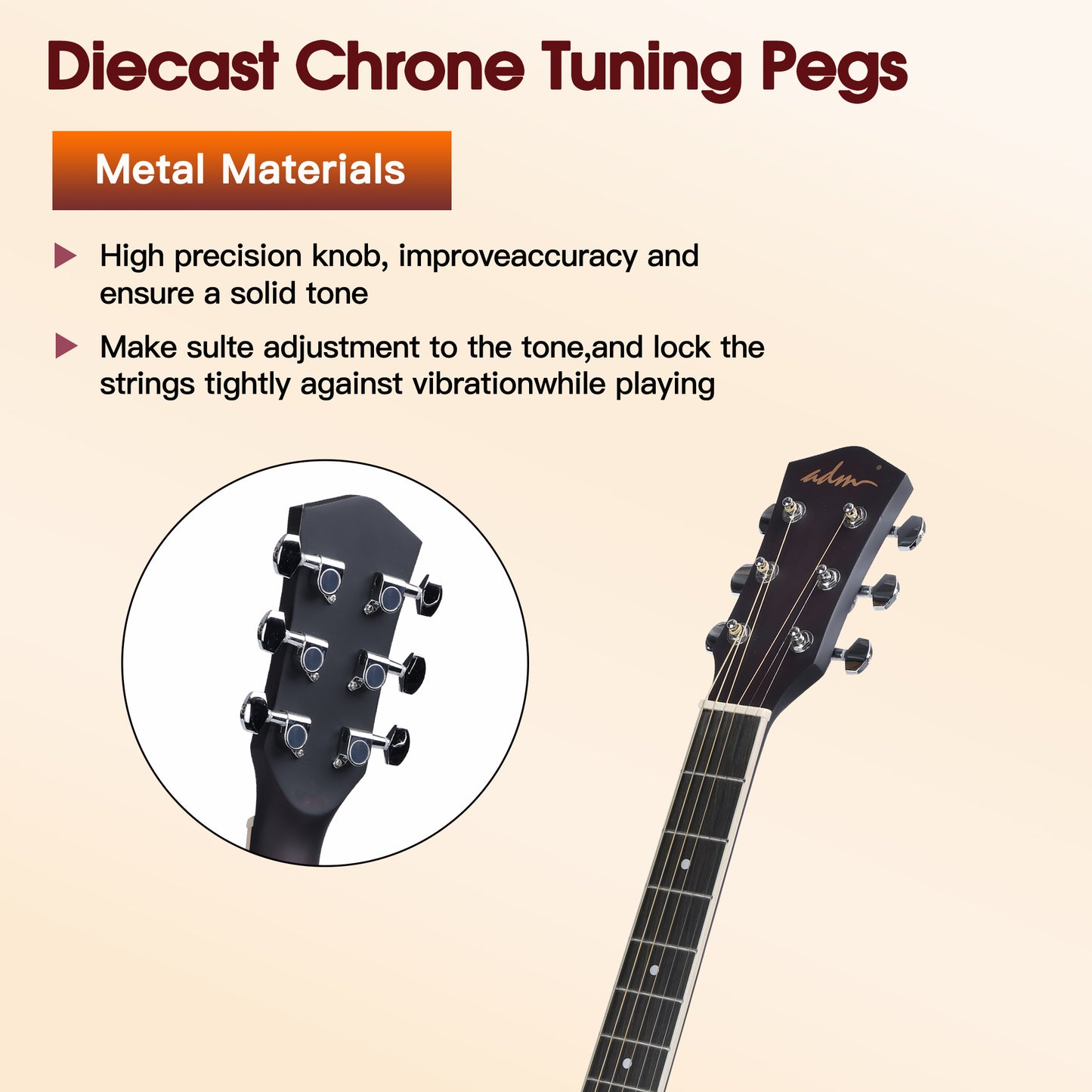 ADM Cutaway Acoustic Guitar Kit with Free Lesson for Beginner Adult Teen Full Size Acustica Guitarra Starter Bundle Set w/Bag Strap Tuner Capo Music Stand Right Hand(Sunburst-Cutaway, 41 Inch)