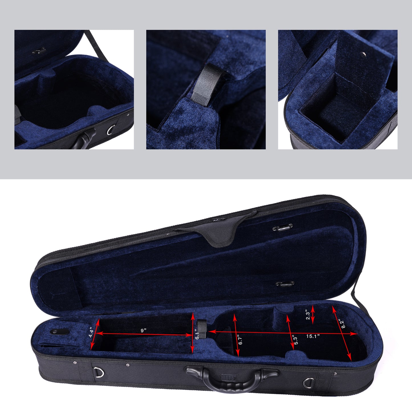 ADM 4/4 Full Size Violin Hard Case