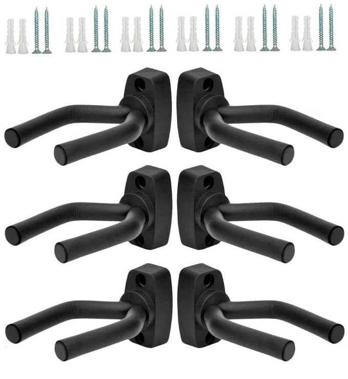 ADM Guitar Hanger Wall Hook Holder Stand - Easy To Install - Fits All Size Guitars, Bass, Mandolin, Banjo, Ukulele