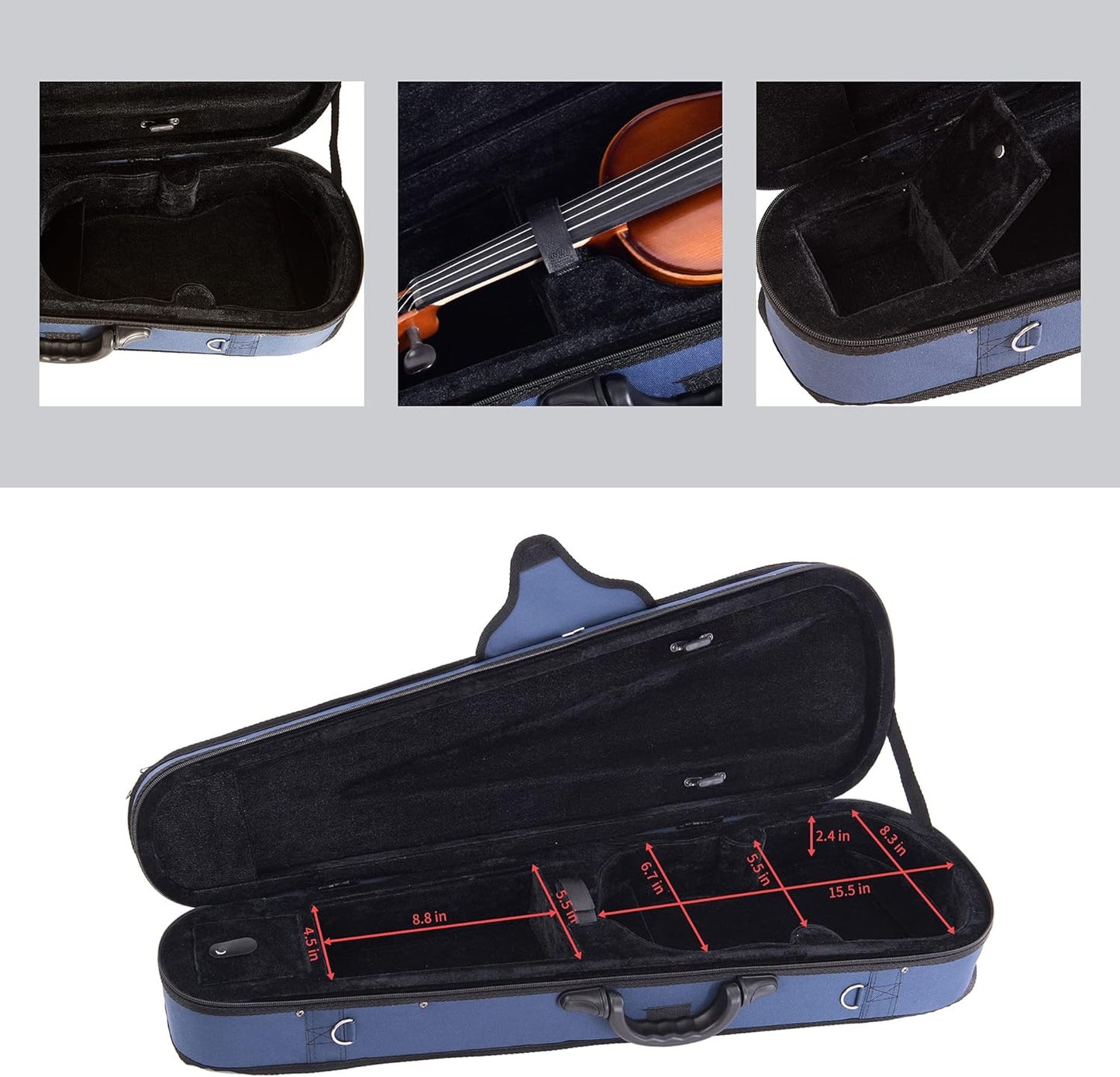 ADM 4/4 Full Size Violin Hard Case