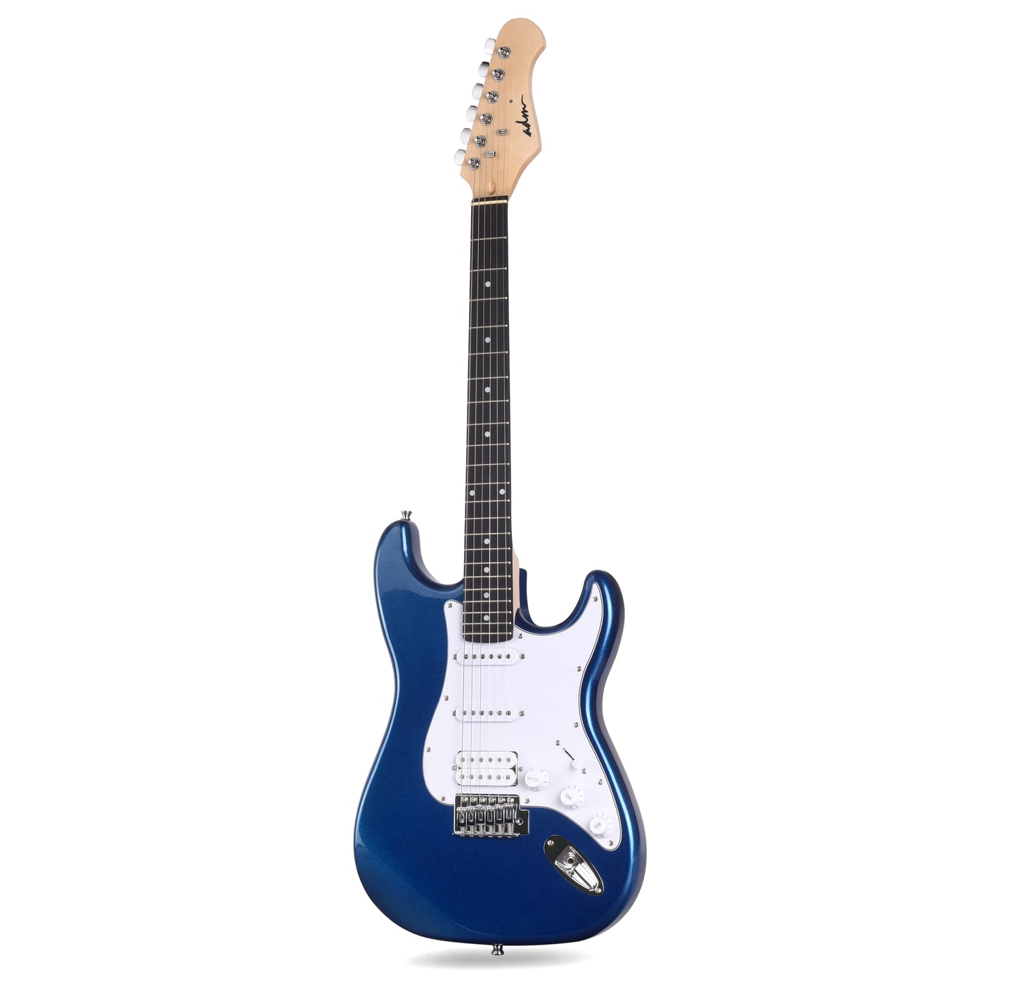 ADM Electric Guitar Beginner Kit 39 Inch Full Size Guitar Package,Glossy Blue
