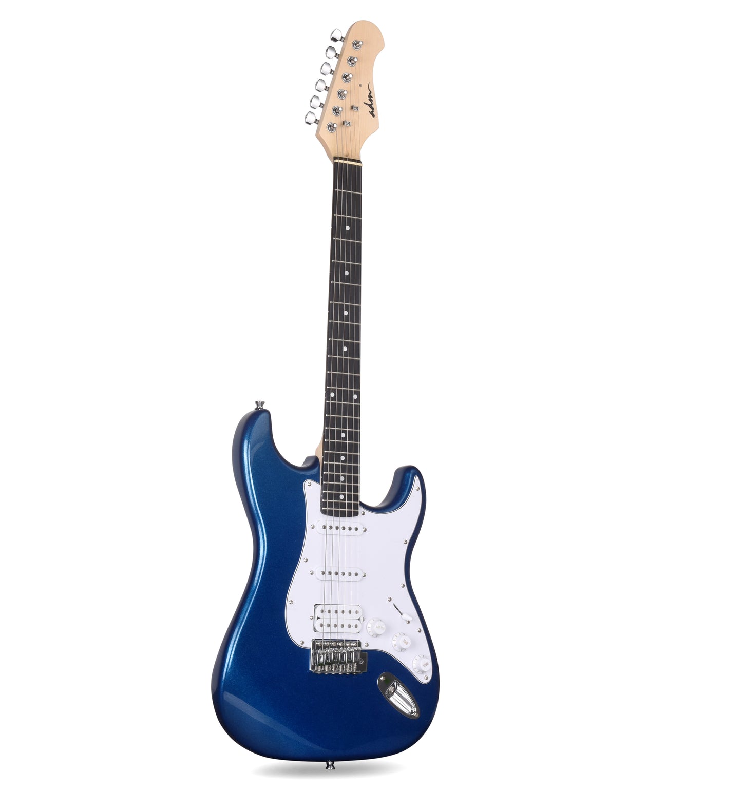 ADM Electric Guitar Beginner Kit 39 Inch Full Size Guitar Package,Glossy Blue