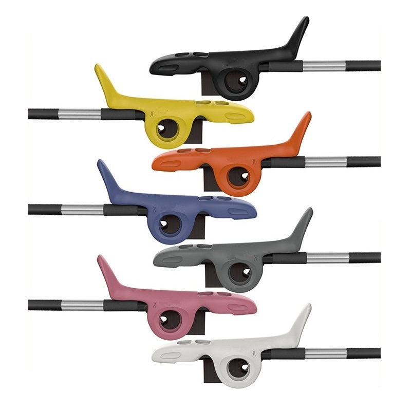Beginner-Friendly Silicone Violin Bow Holder - Easy Install, Non-Slip Grip in 8 Vibrant Colors (Orange, White, Purple, Black, Grey, Pink, Blue, Yellow) + Bonus Bow Stoppers & Instruction Manual - Perfect for Secure & Comfortable Violin/Viola Bow Hold