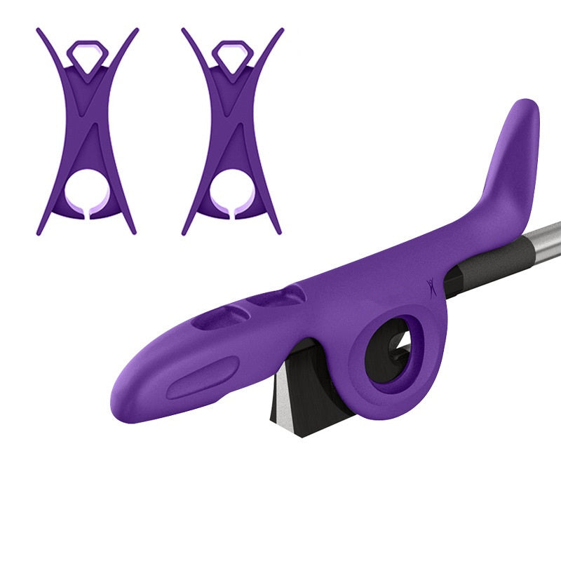 Beginner-Friendly Silicone Violin Bow Holder - Easy Install, Non-Slip Grip in 8 Vibrant Colors (Orange, White, Purple, Black, Grey, Pink, Blue, Yellow) + Bonus Bow Stoppers & Instruction Manual - Perfect for Secure & Comfortable Violin/Viola Bow Hold