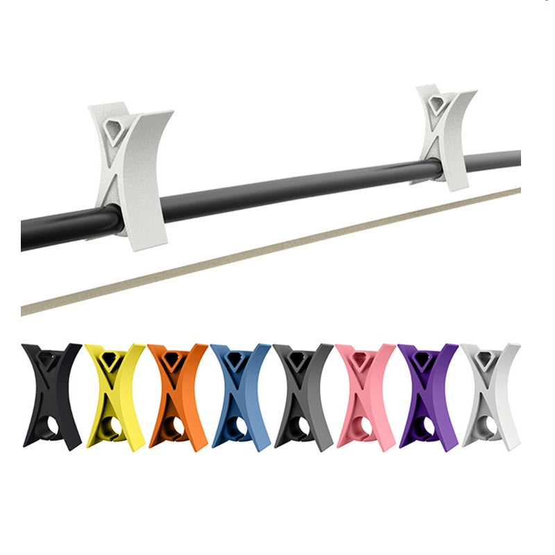 Beginner-Friendly Silicone Violin Bow Holder - Easy Install, Non-Slip Grip in 8 Vibrant Colors (Orange, White, Purple, Black, Grey, Pink, Blue, Yellow) + Bonus Bow Stoppers & Instruction Manual - Perfect for Secure & Comfortable Violin/Viola Bow Hold