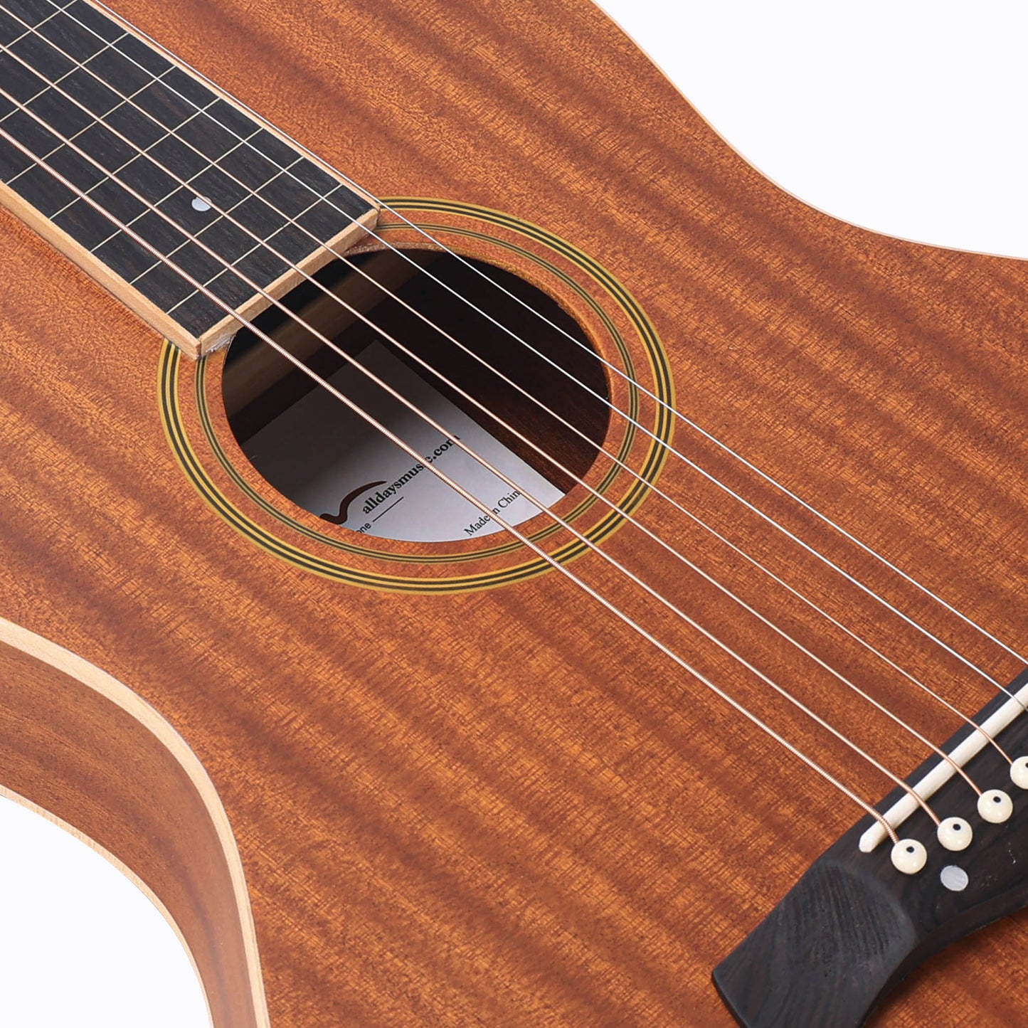ADM TG-A8 Premium Sapele Acoustic Lap Steel Guitar - Weissenborn Classic, Teardrop Design, 25" Scale, High Gloss Finish with Maple Fingerboard & Bridge - Ideal for Beginners & Musicians, Brown