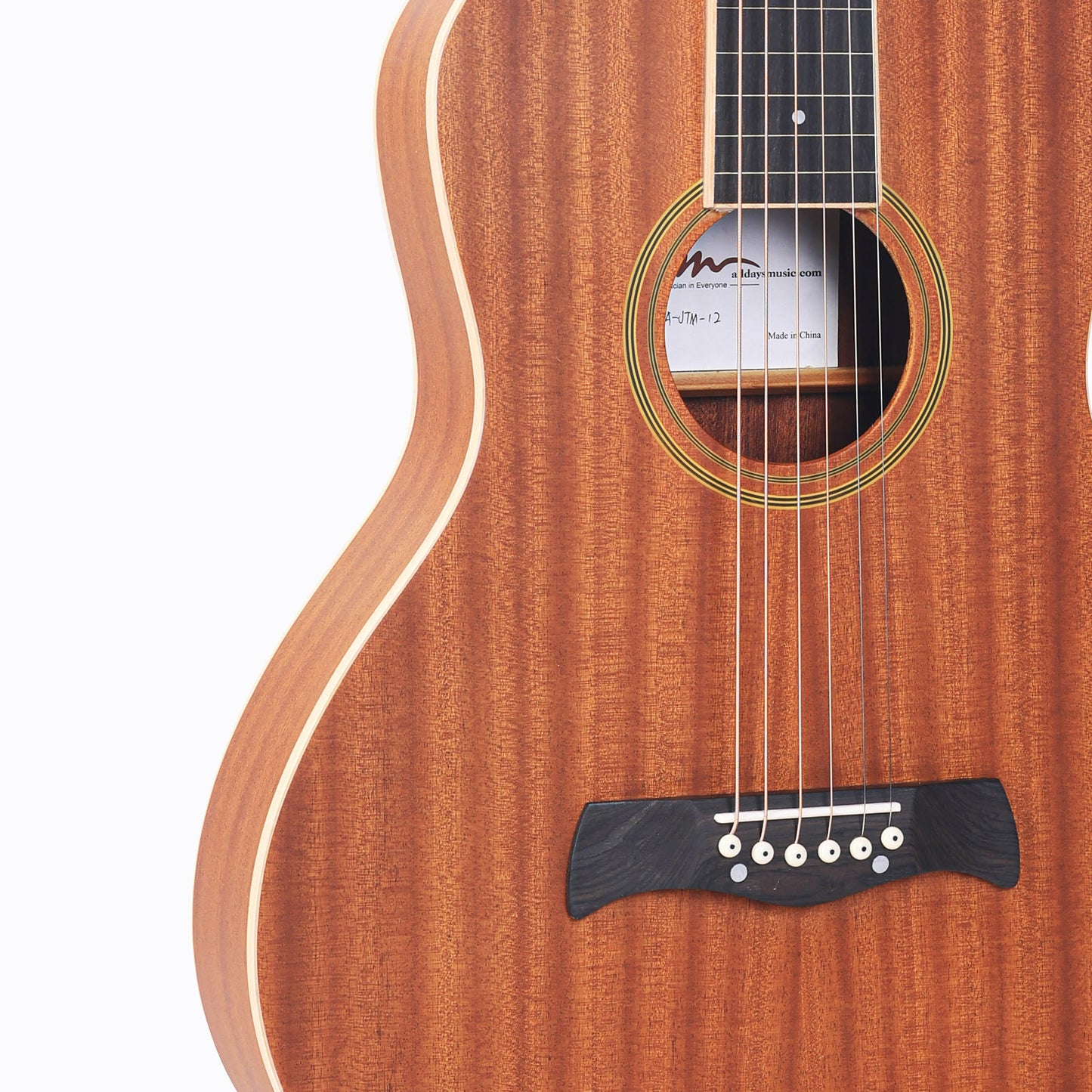 ADM TG-A8 Premium Sapele Acoustic Lap Steel Guitar - Weissenborn Classic, Teardrop Design, 25" Scale, High Gloss Finish with Maple Fingerboard & Bridge - Ideal for Beginners & Musicians, Brown