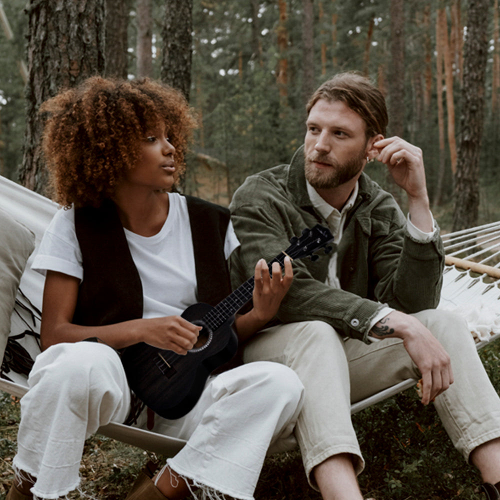 ADM JU441 Concert Ukulele Package 23inch Mahogany Ukulele with Padded Bag, Tuner, Strap, and Picks