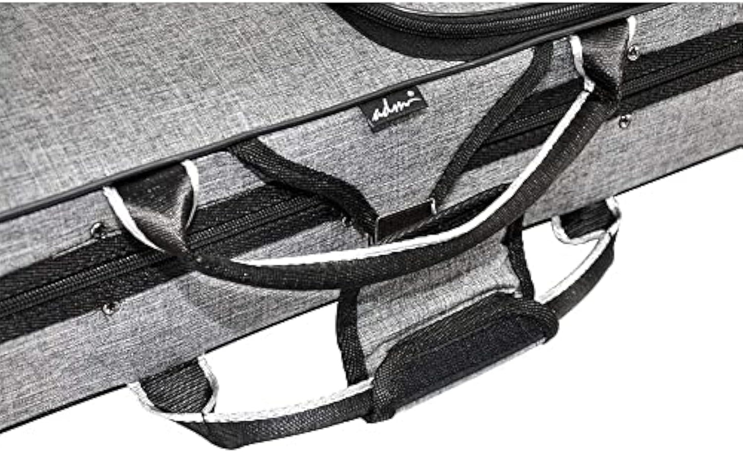 adm 4/4 Full Size Violin Case Oblong Violin Hard Case with Built-in Hygrometer,Super Lightweight Portable with Carrying Straps