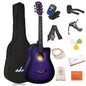 ADM 38'' Acoustic Cutaway Guitar for Kids Beginner Kit with Free Lessons, Tuner
