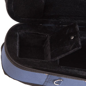 adm 4/4 Full Size Violin Hard Case Basic Professional Triangular Shape Backpack, Super Light Suspension, Blue