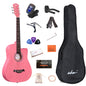 ADM 38'' Acoustic Cutaway Guitar for Kids Beginner Kit with Free Lessons, Tuner