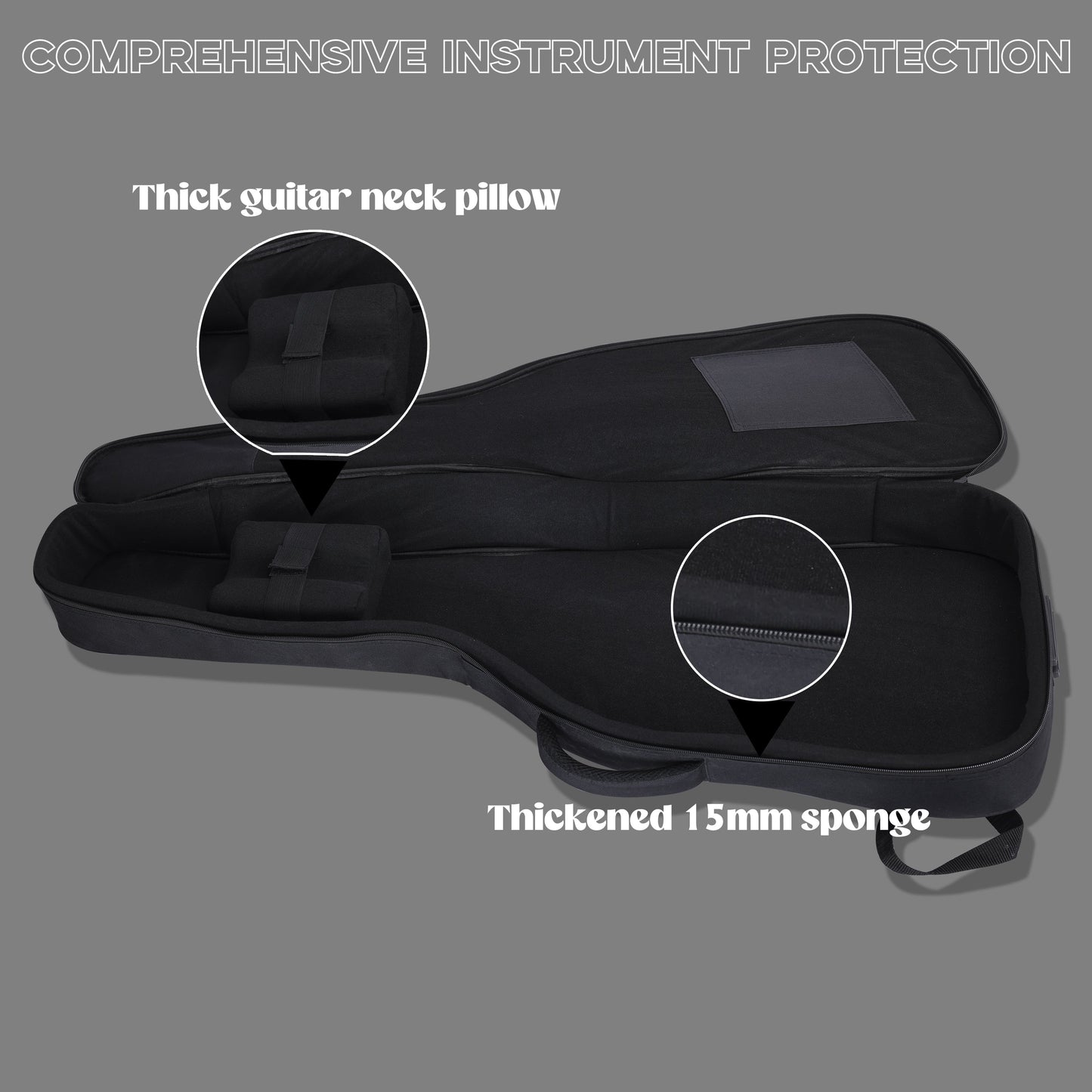 WINZZ 41 Inch 15MMThick Acoustic Guitar Bag