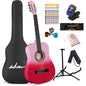 ADM Acoustic Guitar for Adults & Kids, 38" Travel Guitar Kit