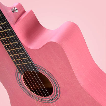 ADM 38'' Acoustic Cutaway Guitar for Kids Beginner Kit with Free Lessons, Tuner