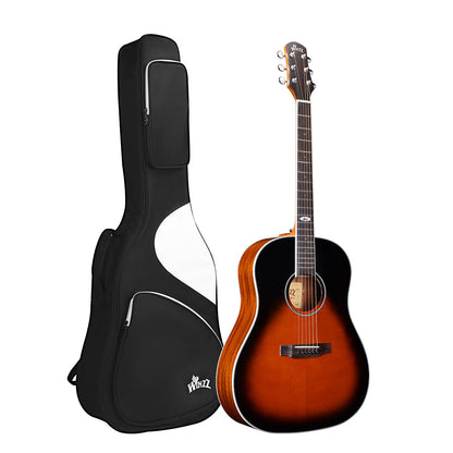 WINZZ AFM16L Full Size Left-Handed Dreadnought Solid Sitka Spruce Top Acoustic Guitar