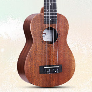ADM Ukulele for Beginners Hawaiian Wood Ukelele Kit for Kids Adult Student Starter Professional Ukalelee Pack Bundle with Free Lessons Gig Bag Strap Nylon String Tuner (Brown-Sapele, 21 Inch)