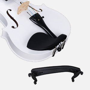 ADM Acoustic Violin for Kids Beginners, Acoustic Violin Fiddle for Teens Students Beginners Violin Starter Kit with Hard Case, Rosin, Shoulder Rest, Bow, Violin Music Stand Strings (White, 3/4 Size)