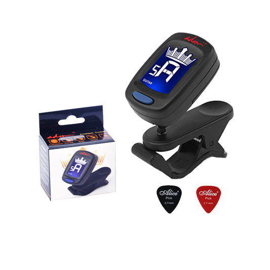 ADM A9 Guitar Tuner Clip On for Acoustic/Electric Guitar, Ukulele, Violin, Bass, Banjo & Chromatic Tuning Modes