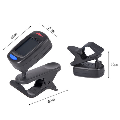 ADM A9 Guitar Tuner Clip On for Acoustic/Electric Guitar, Ukulele, Violin, Bass, Banjo & Chromatic Tuning Modes