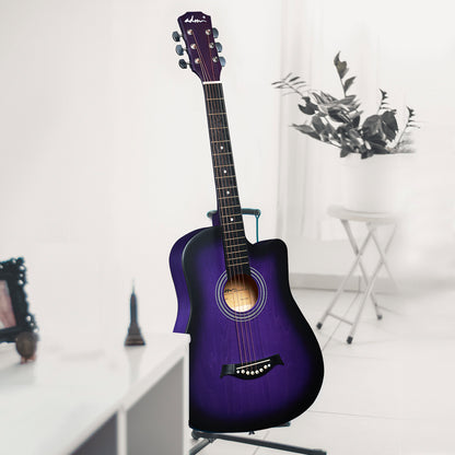 ADM 38'' Acoustic Cutaway Guitar for Kids Beginner Kit with Free Lessons, Tuner