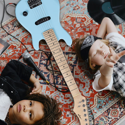 ADM 30 Inch Kids Electric Guitar Beginner Kit, Junior 1/4 Size Mini Electric Guitar for Children with Amplifier