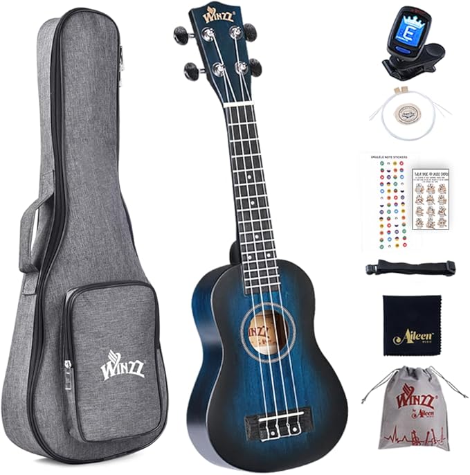 WINZZ HAND RUBBED Series-AU-H01A  Vintage Hawaiian Beginner Ukulele