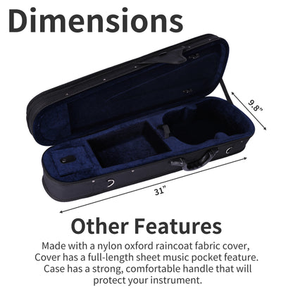 ADM 4/4 Full Size Violin Hard Case