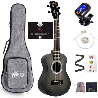 WINZZ HAND RUBBED Series-AU-H01A Vintage Hawaiian Beginner Ukulele