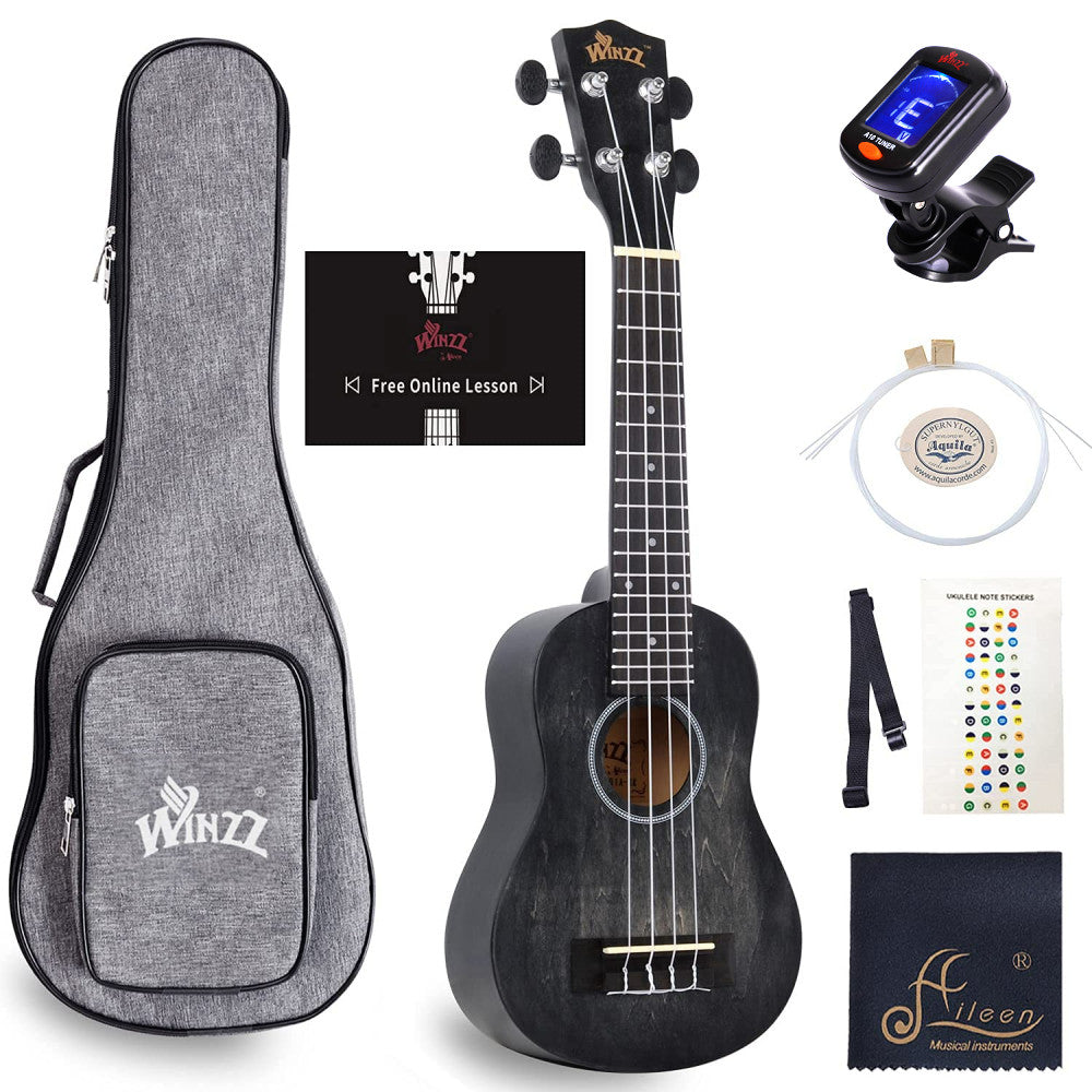 WINZZ HAND RUBBED Series-AU-H01A Vintage Hawaiian Beginner Ukulele