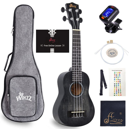 WINZZ HAND RUBBED Series-AU-H01A Vintage Hawaiian Beginner Ukulele