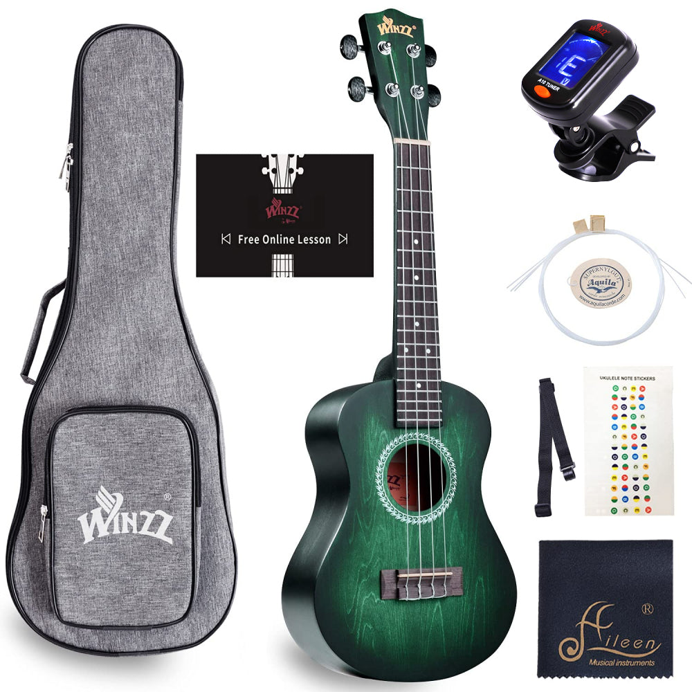 WINZZ HAND RUBBED Series-AU-H01A Vintage Hawaiian Beginner Ukulele