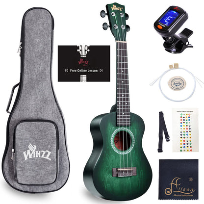 WINZZ HAND RUBBED Series-AU-H01A Vintage Hawaiian Beginner Ukulele