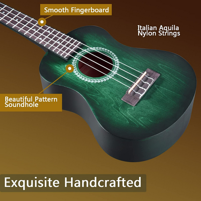 WINZZ HAND RUBBED Series-AU-H01A Vintage Hawaiian Beginner Ukulele