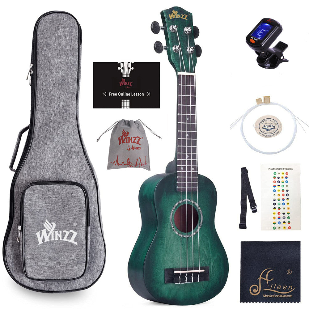 WINZZ HAND RUBBED Series-AU-H01A Vintage Hawaiian Beginner Ukulele