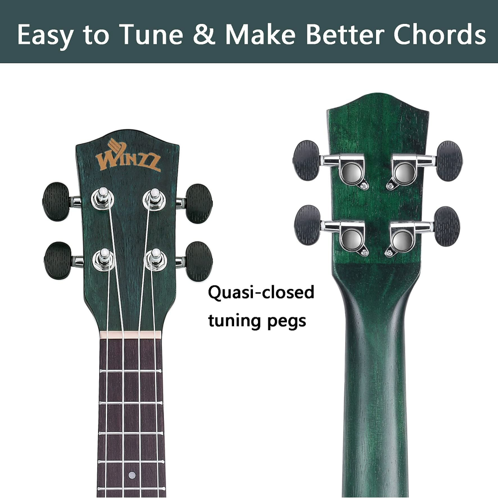 WINZZ HAND RUBBED Series-AU-H01A Vintage Hawaiian Beginner Ukulele