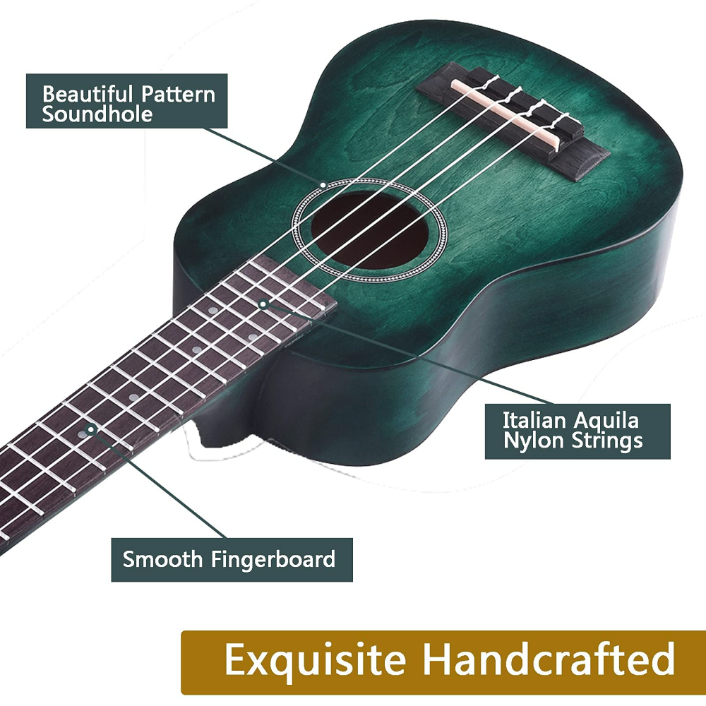 WINZZ HAND RUBBED Series-AU-H01A Vintage Hawaiian Beginner Ukulele