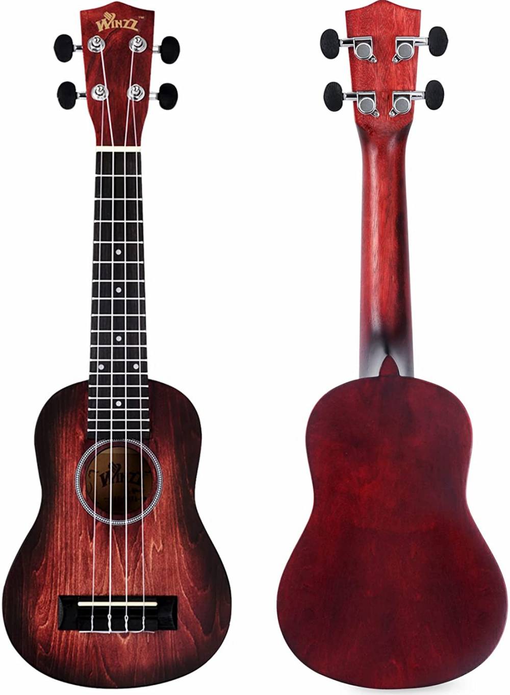 WINZZ HAND RUBBED Series-AU-H01A Vintage Hawaiian Beginner Ukulele