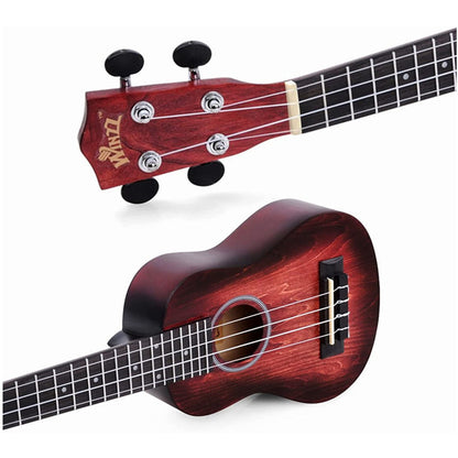 WINZZ HAND RUBBED Series-AU-H01A Vintage Hawaiian Beginner Ukulele