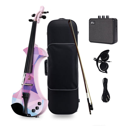 Aileen 20th Anniversary Edition AV-D501 ELECTRIC VIOLIN -4/4 Electric Violin with Carbon Fiber Top, Ebony Fingerboard, Piezo Pickup