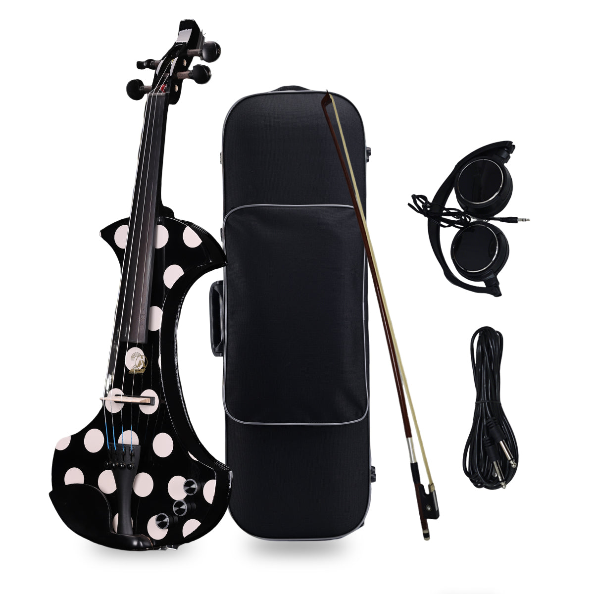 Aileen 20th Anniversary Edition AV-D501 ELECTRIC VIOLIN -4/4 Electric Violin with Carbon Fiber Top, Ebony Fingerboard, Piezo Pickup