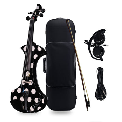 Aileen 20th Anniversary Edition AV-D501 ELECTRIC VIOLIN -4/4 Electric Violin with Carbon Fiber Top, Ebony Fingerboard, Piezo Pickup