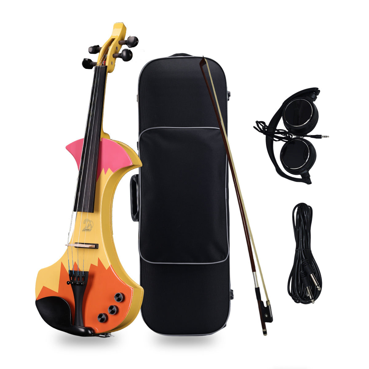 Aileen 20th Anniversary Edition AV-D501 ELECTRIC VIOLIN -4/4 Electric Violin with Carbon Fiber Top, Ebony Fingerboard, Piezo Pickup