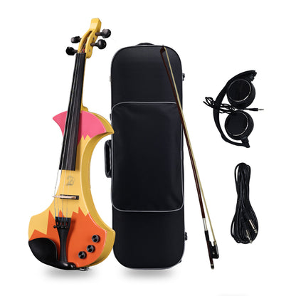 Aileen 20th Anniversary Edition AV-D501 ELECTRIC VIOLIN -4/4 Electric Violin with Carbon Fiber Top, Ebony Fingerboard, Piezo Pickup