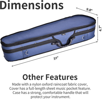ADM 4/4 Full Size Violin Hard Case
