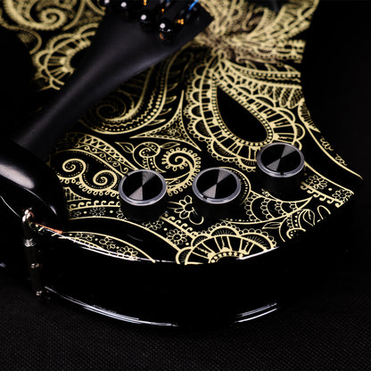 Aileen 20th Anniversary Edition AV-D501 ELECTRIC VIOLIN -4/4 Electric Violin with Carbon Fiber Top, Ebony Fingerboard, Piezo Pickup