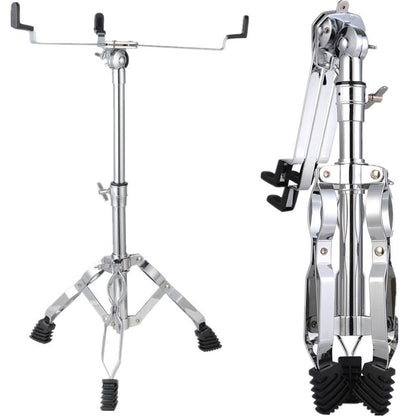 ADM 14"X 5.5", 0-String Kids Snare Beginner Kit with Stand, Mute Pad, Strap, Sticks, Drum Keys, Black